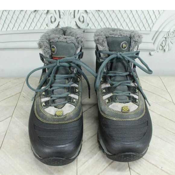 Merrell Winterlude 6 Gray Leather WP Insulated Polartec Winter Boots Size 7.5 - Picture 5 of 9
